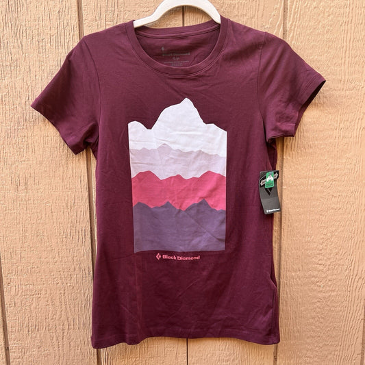 NWT Women’s (S) Black Diamond Outdoor Stretch Short Sleeve Tshirt 100% Cotton