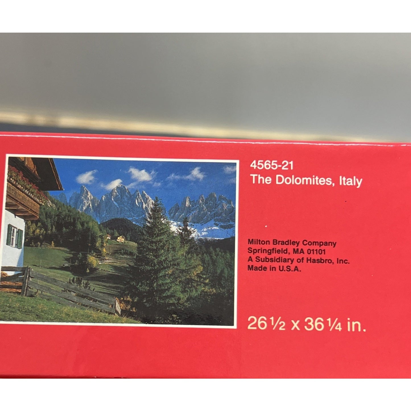 Vtg 1989 Milton Bradley Super Big Ben 2000pc Dolomites, Italy Puzzle-New UNOPEN