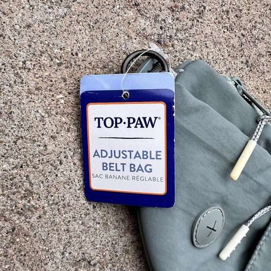 NWT Top Paw Fanny Pack Waste Bag Dispenser & Treat Trainer Belt Bag Green