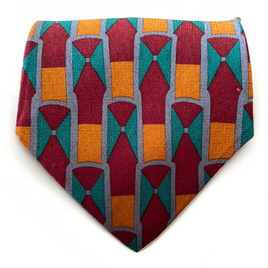 NWT Frank Sinatra Tie 58x4 Silk “Journey” Colorful Necktie Vintage Retro