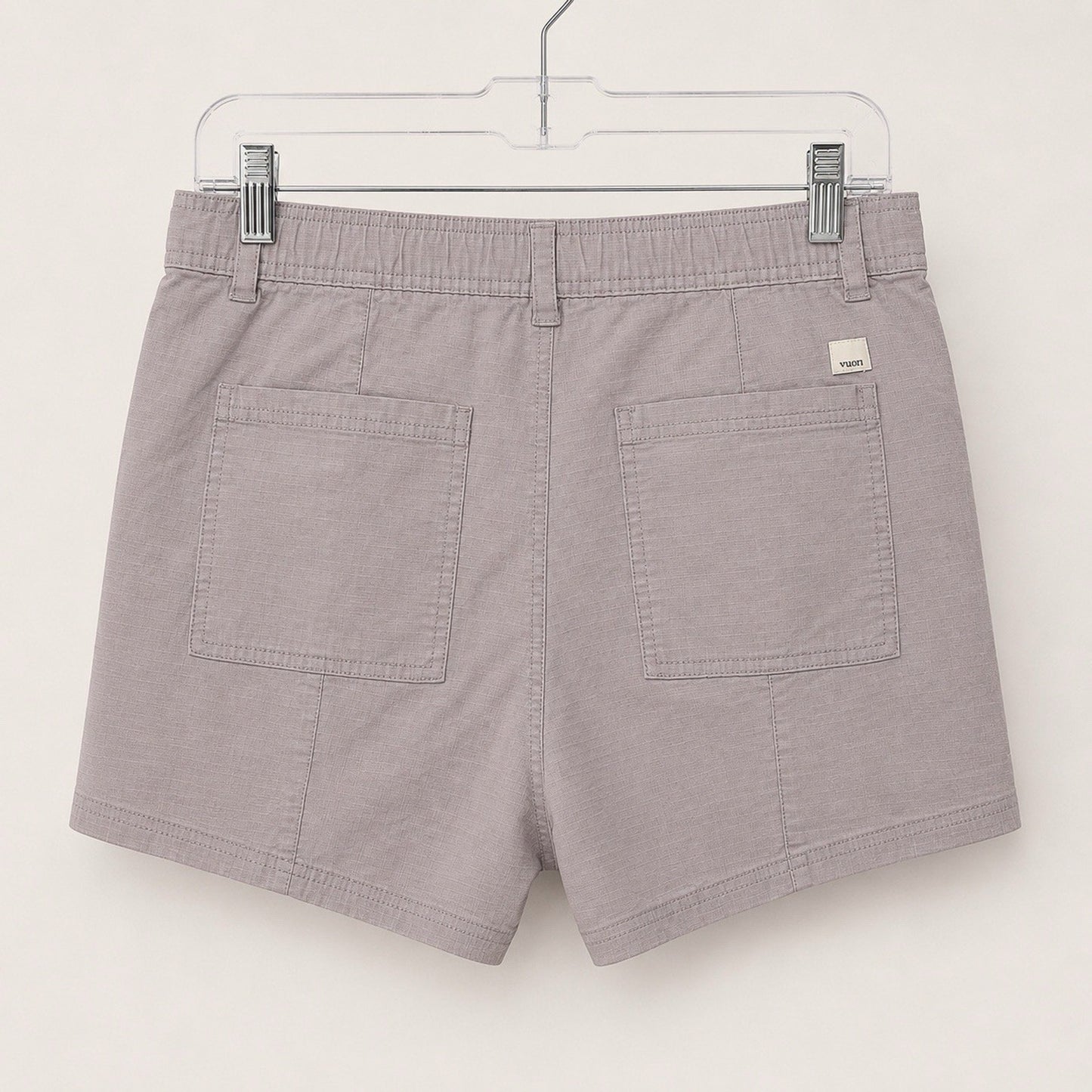 Vuori Vintage Ripstop Cargo Utility Shorts 32” Large 3” High Rise Elastic Waist