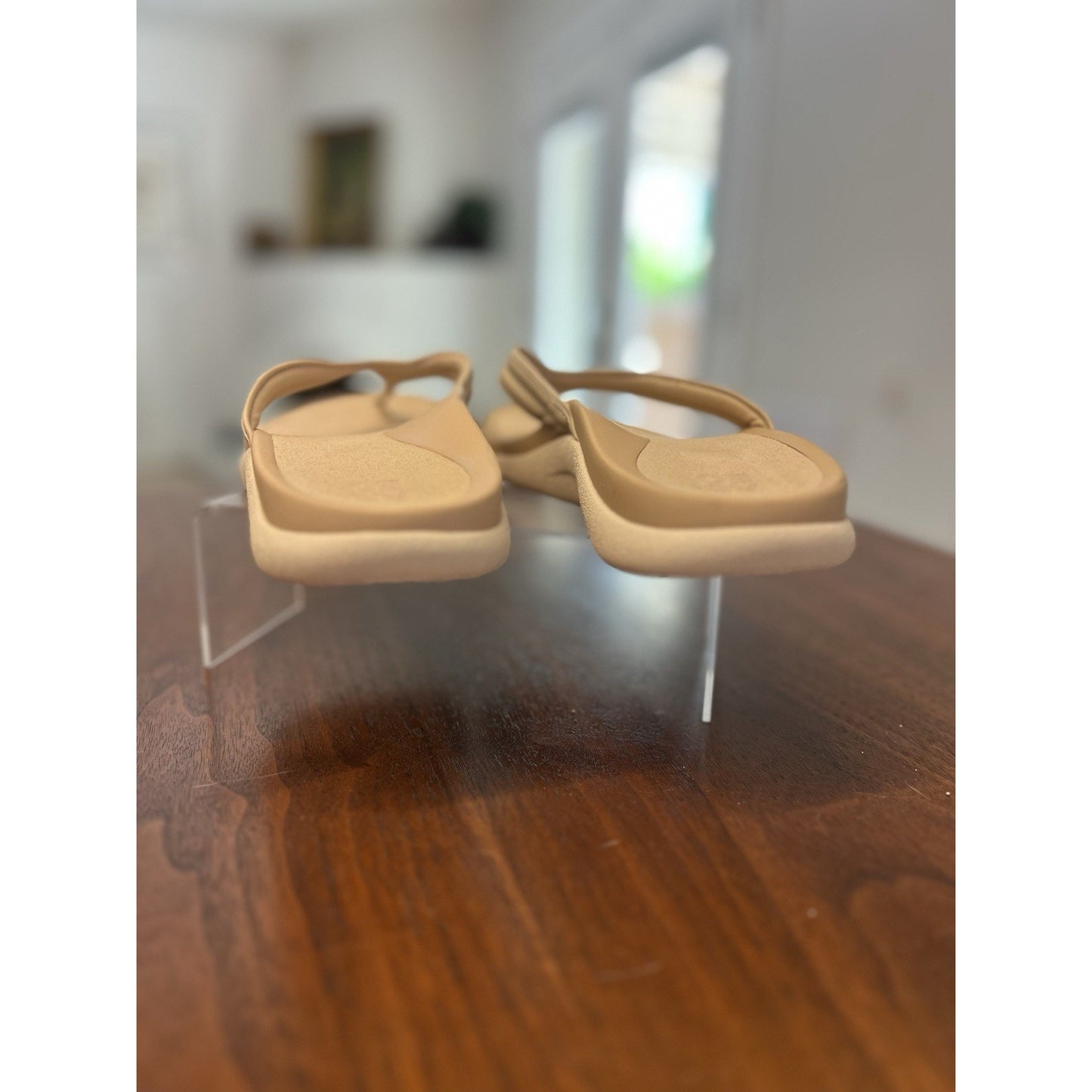 ABEO Laguna Thin Strap Sandals In Cuban Sand Orthotic Support Women’s Size 9.5