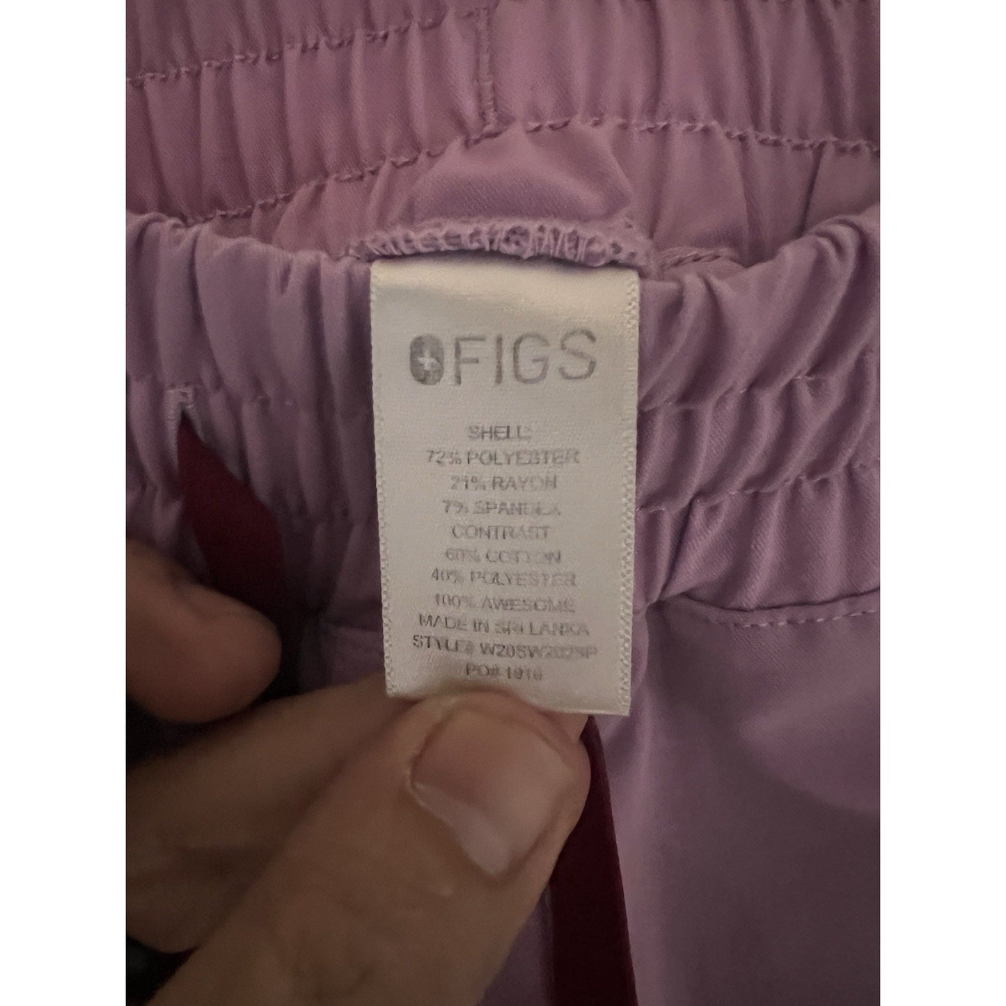 FIGS Zamora High Waisted Jogger Women’s Scrub Pant PO# 1916 Sz XS/P #W20SW2028P