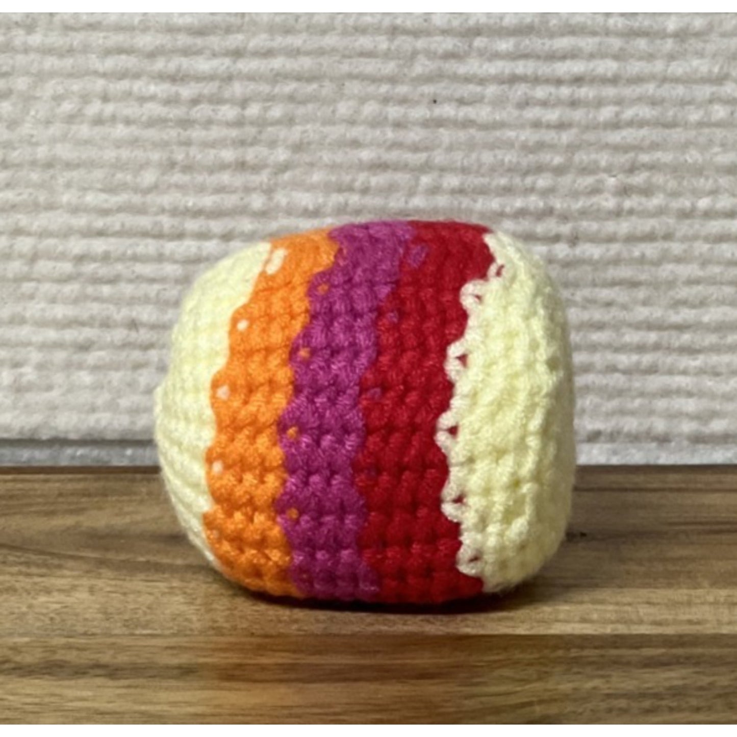 Handwoven Multi-Color Crochet Hacky Sack Footbag | Kick Ball Juggling Toy