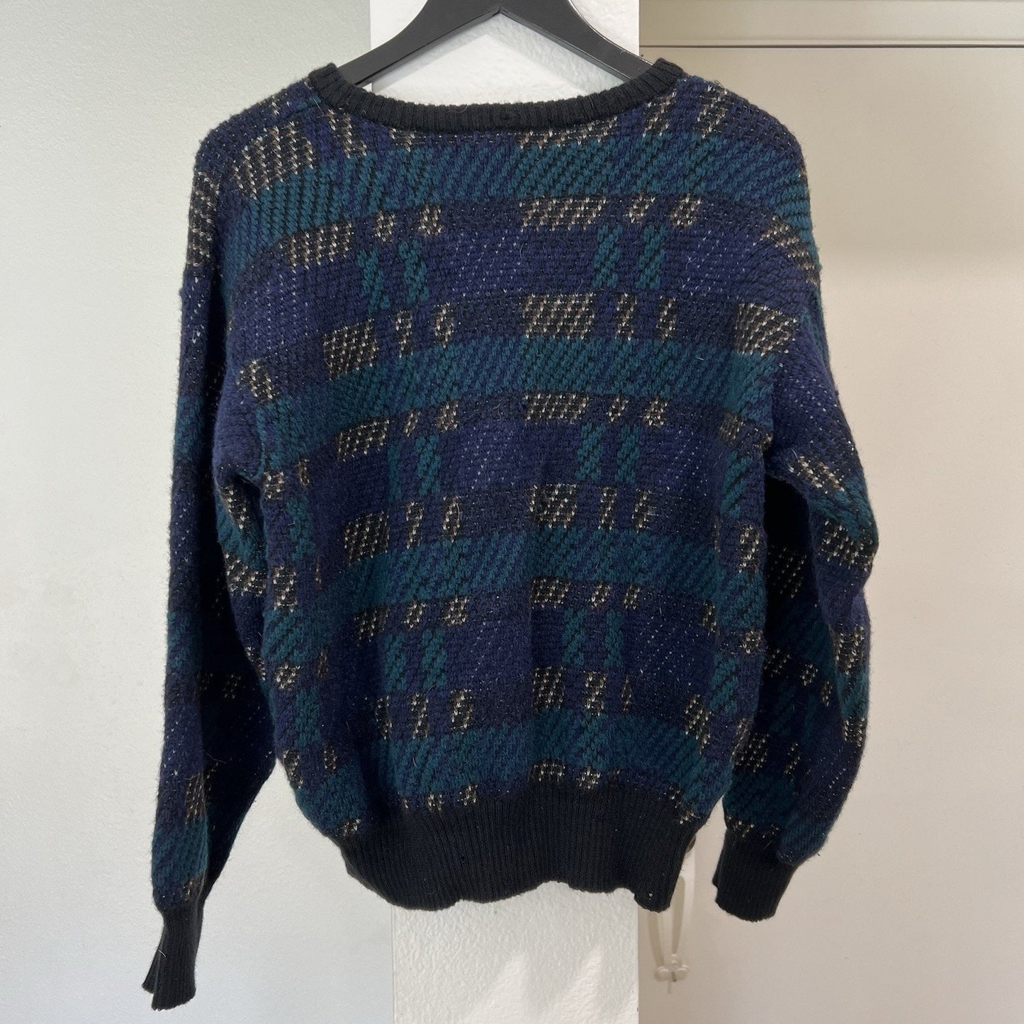 Tricots St. Raphael Wool Sweater (M) Dark Academia Grandpa Crew Neck Heritage