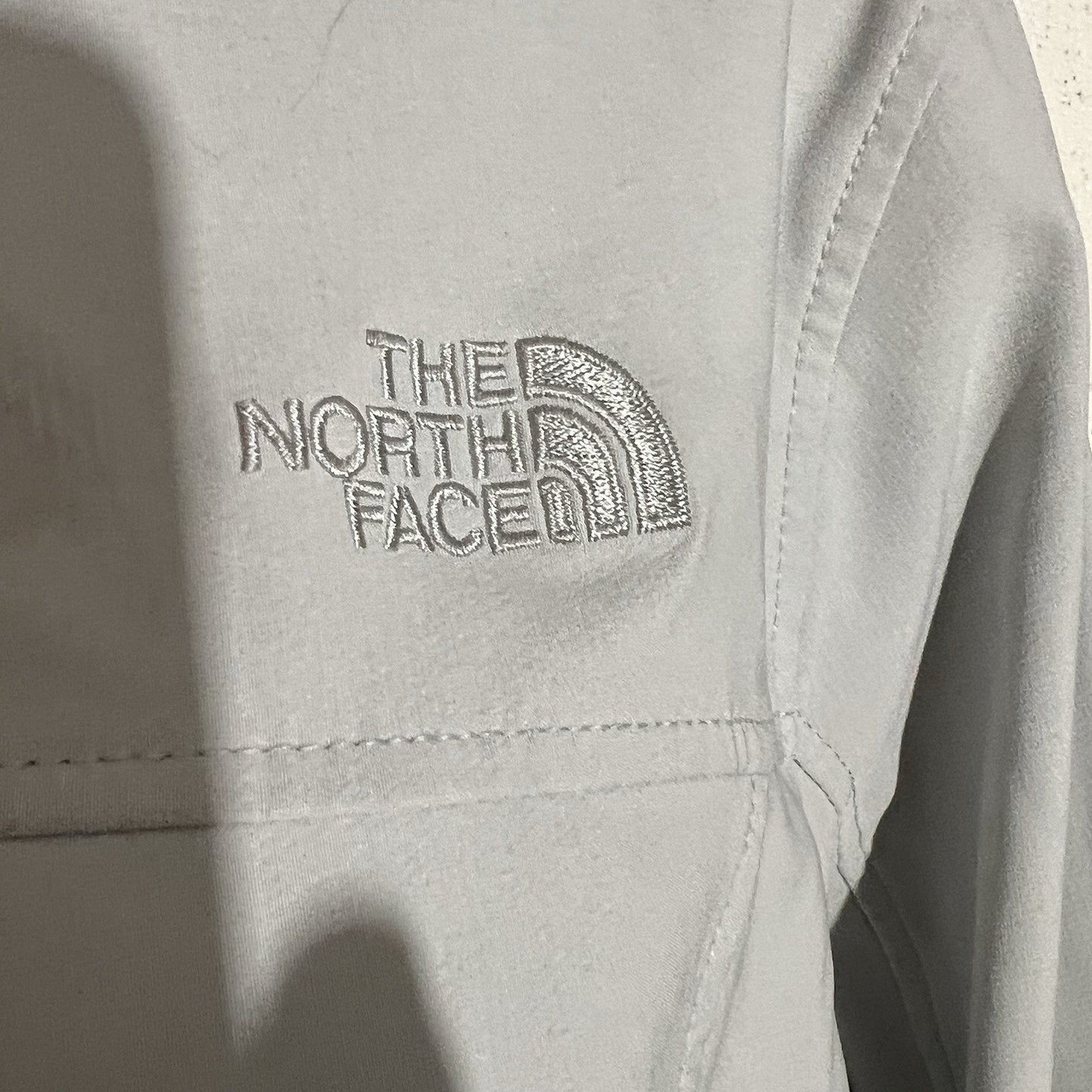 North Face Women’s Jacket Apex (L) Softshell Gray Full Zip