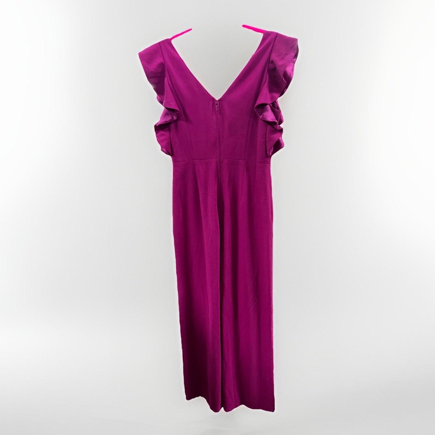 Lilly Pulitzer Kallie Ruffle Jumpsuit Bordeaux Berry Women’s Size 6