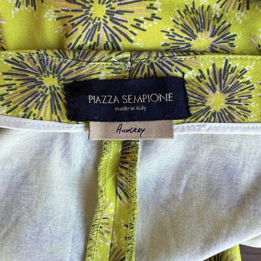 Piazza Sempione Audrey Straight Leg Crop High Rise Designer Made In Italy Mod