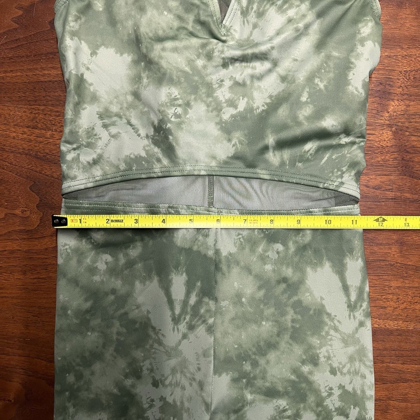 Weissman Elite Adult 4-6 Dance Costume The Arena 14447 Green Tie Dye Unitard