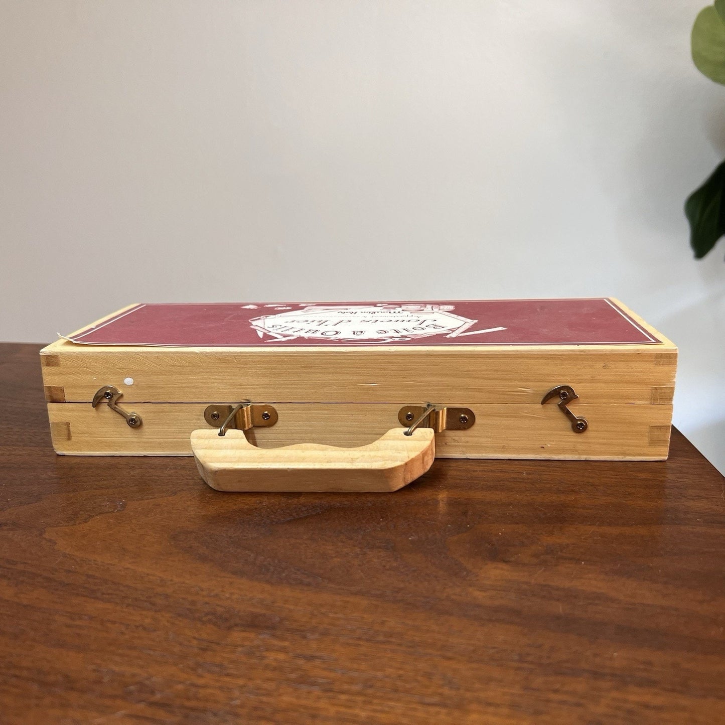 Moulin Roty Kids Play Tool Set Jouets d’hier Wood Case Traditional Montessori