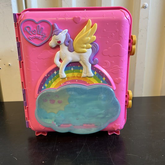 Polly Pocket Dolls Pollyville Resort Roll Away Playset - Incomplete