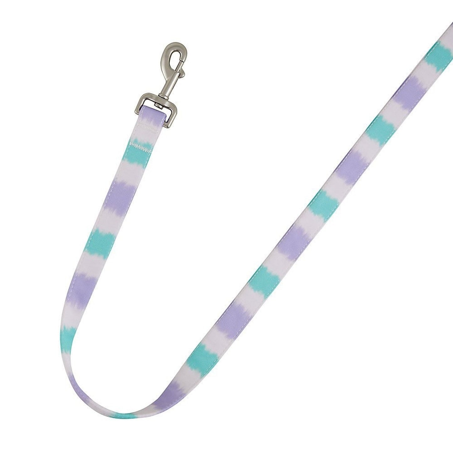 NWT Top Paw 4’ Short Canvas Tie Dye Purple Teal Unisex Puppy Dog Leash D-Ring
