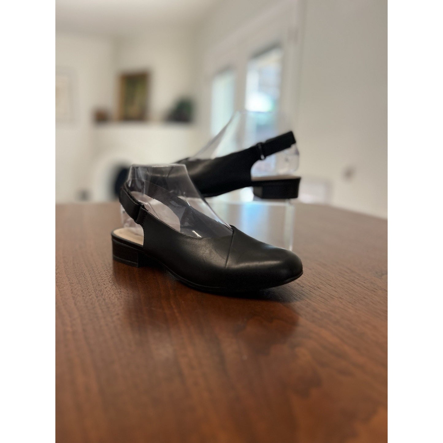 NWT Clark’s Women’s Black Juliet Pull Slingback Loafers Size 5M