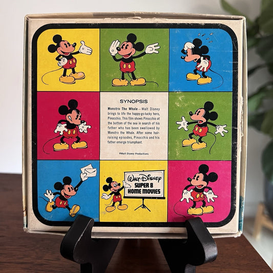 1940 Vintage Disney Super 8 Home Movie Film-Pinocchio Monstro The Whale Reel