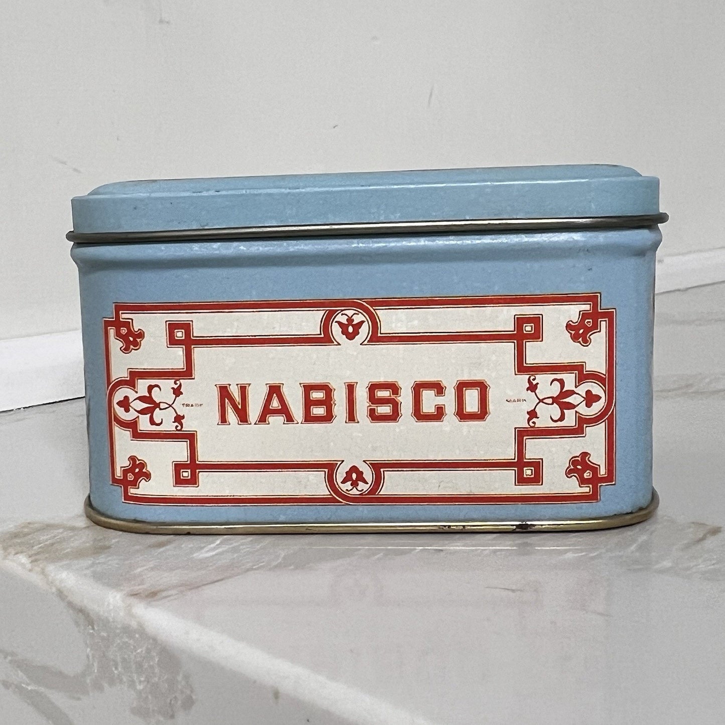 Vintage Nabisco Tin Box National Biscuit Company Shabby Chic Rococo Victorian