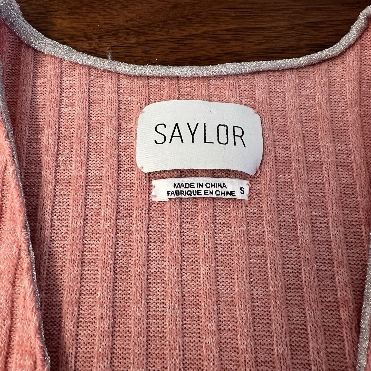 NWOT $230 SAYLOR Yelle Mini Dress (S) Pink Ribbed Belt Flirty Girly Feminine