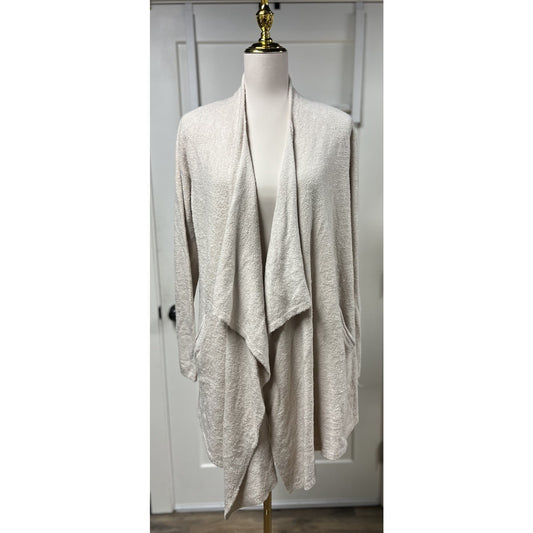 Barefoot Dreams CozyChic Lite Island Wrap Cardigan Crème Size L / XL
