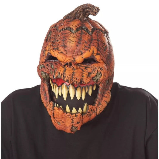 NEW Dark Harvest Pumpkin Ani-Motion Scary Halloween Mask California Costumes