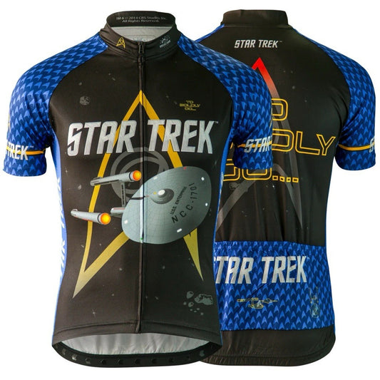 NWT Star Trek Cycling Jersey Full Zip Men’s (S) Retro Brainstorm “Science”