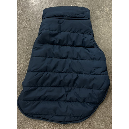 Top Paw Blue Fleece Lined Puffer For Dogs Size M