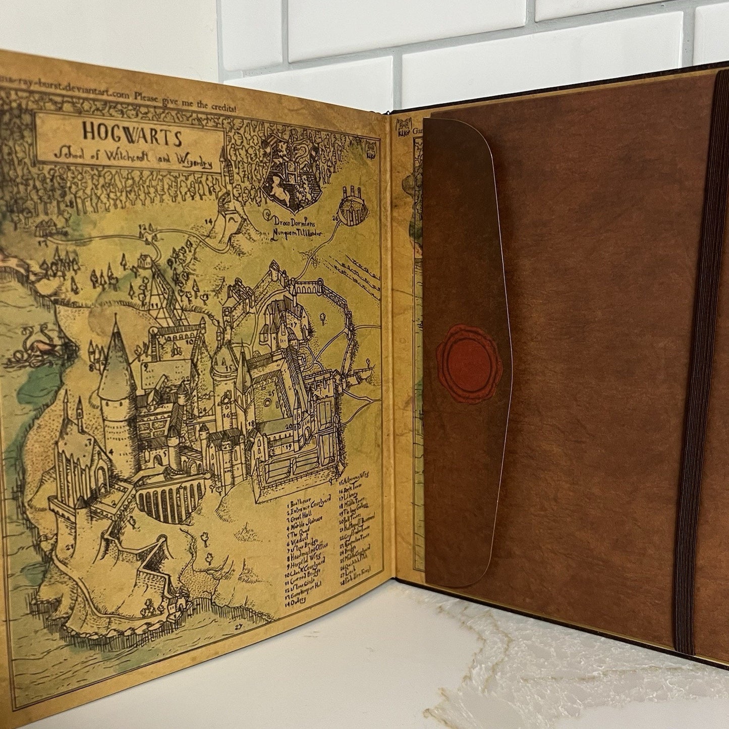 NEW Harry Potter Marauder's Map ScrapBook Photo Album Journaltale Hardcover
