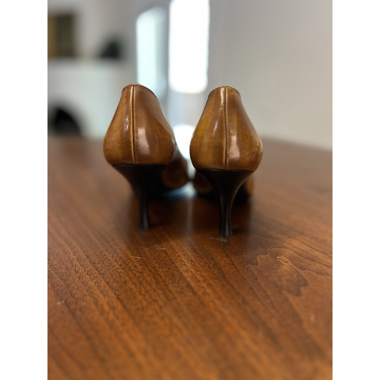 Vintage Prada Pointed-toe Brown Leather Pumps Women’s Size 38 / 7.5