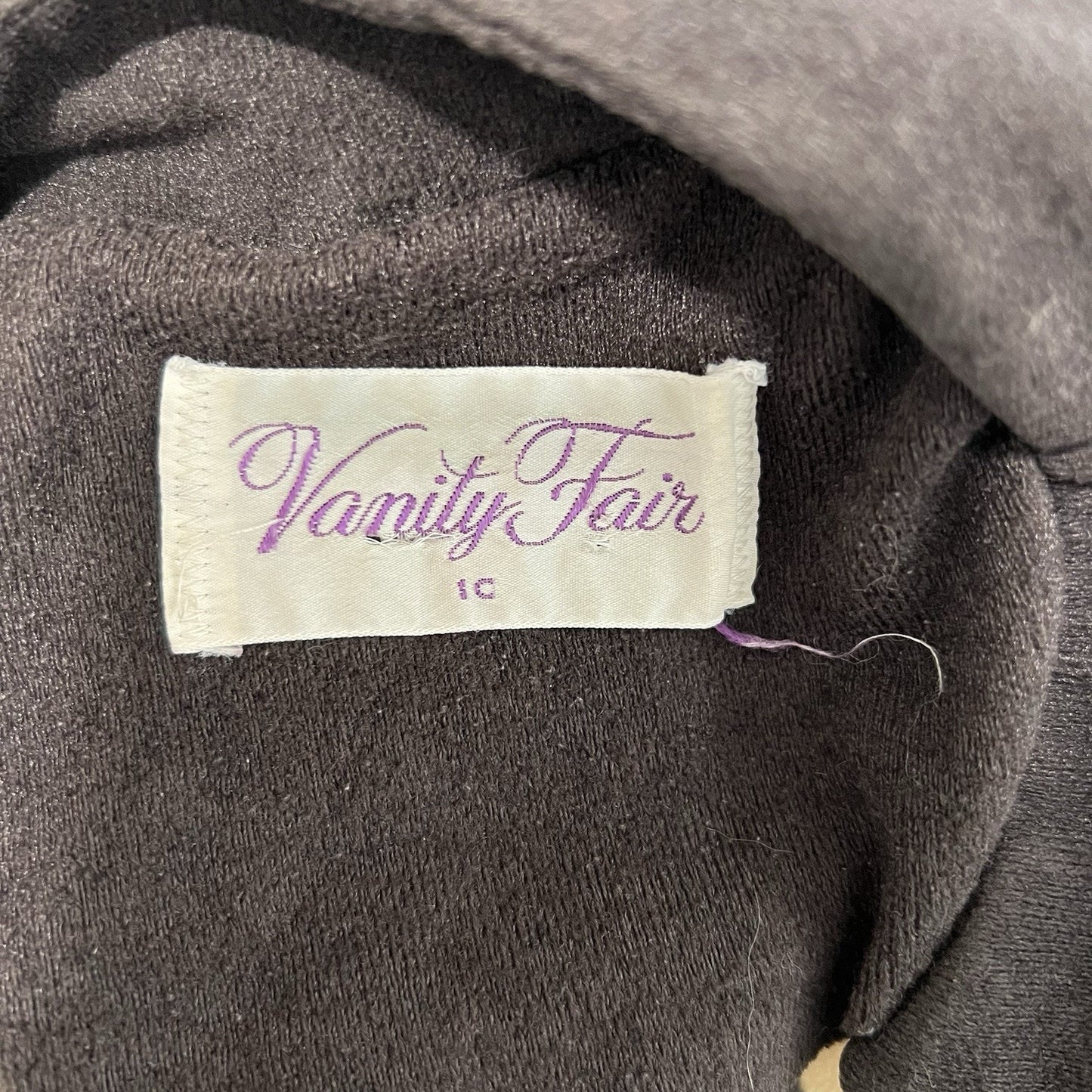 Vintage Vanity Fair Housecoat Hostess Gown Retro Brown House Dress Lounge Velour