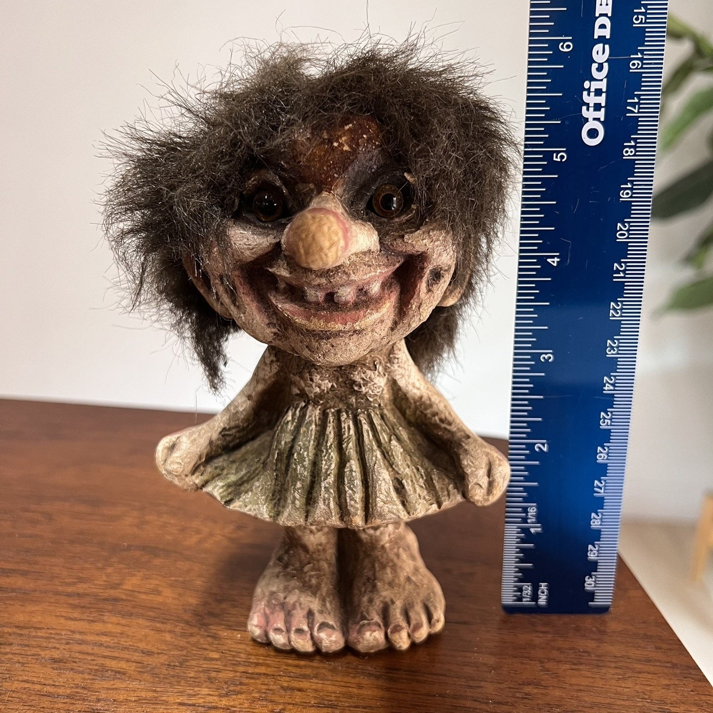 Lot Of 4 Rare Ny Form Troll Doll Handmade Retired Norwegian Collectible Folk Art