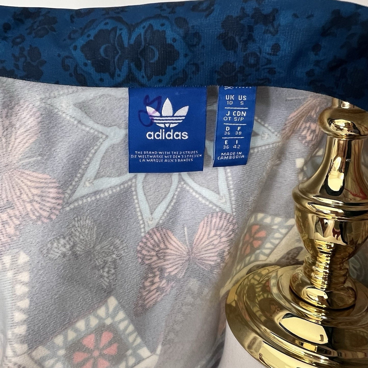 adidas X Farm Rio Borbomix Track Jacket Women (S) Trefoil Butterfly Floral Art