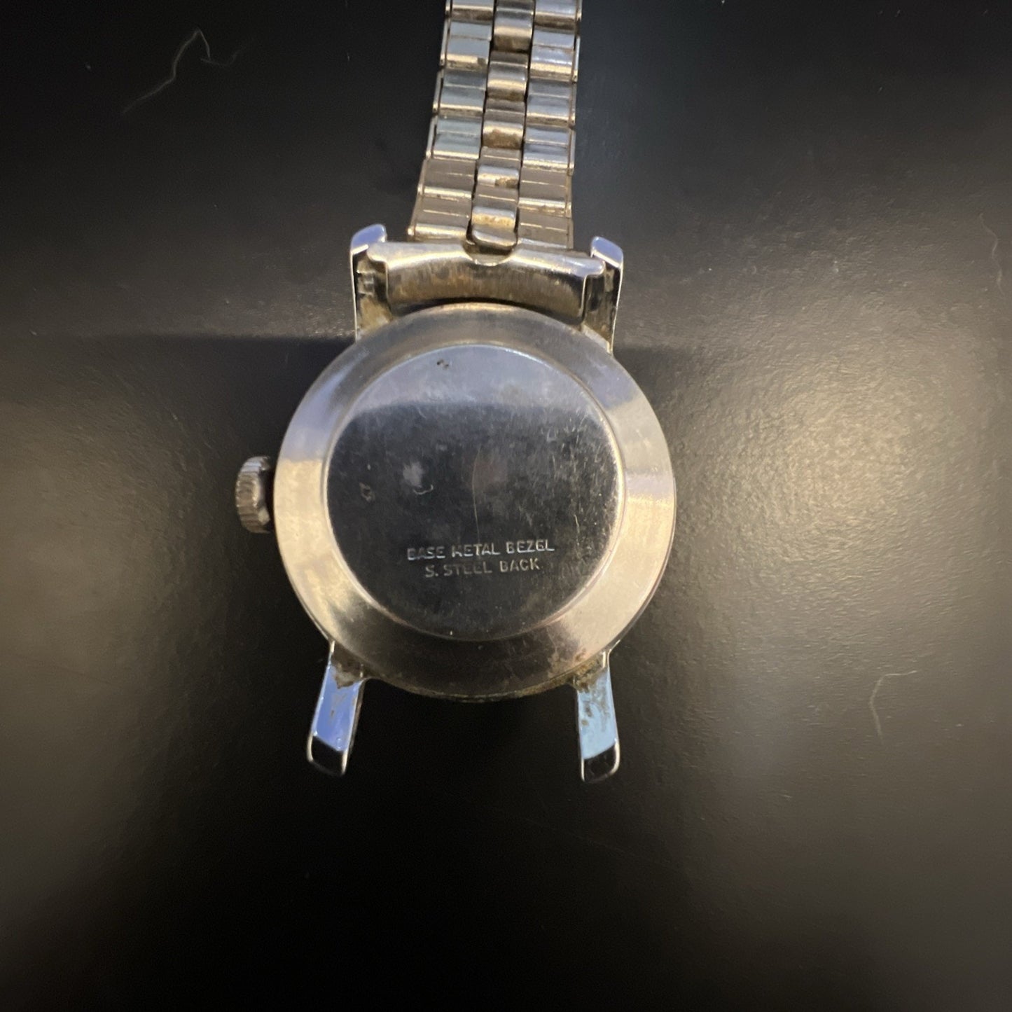 Vtg Timex Mechanical Hand Wind Date Watch 25mm Silver Dial Mfg 1960s-80s Parts