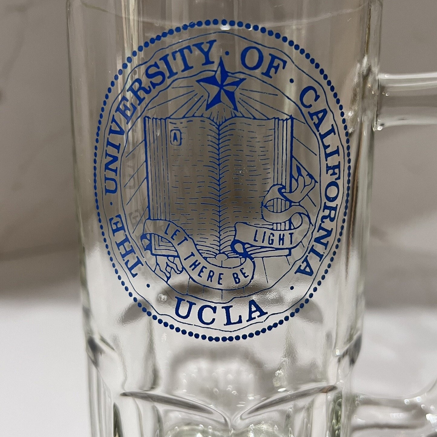 Rare UCLA Beer Stein University of California Alum Collectible College Glass Fan