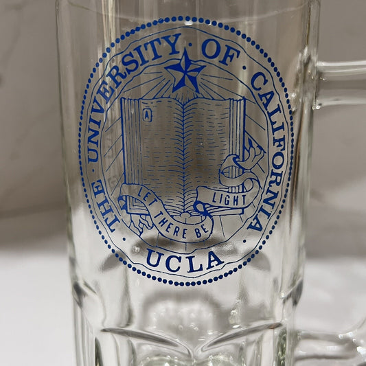 Rare UCLA Beer Stein University of California Alum Collectible College Glass Fan