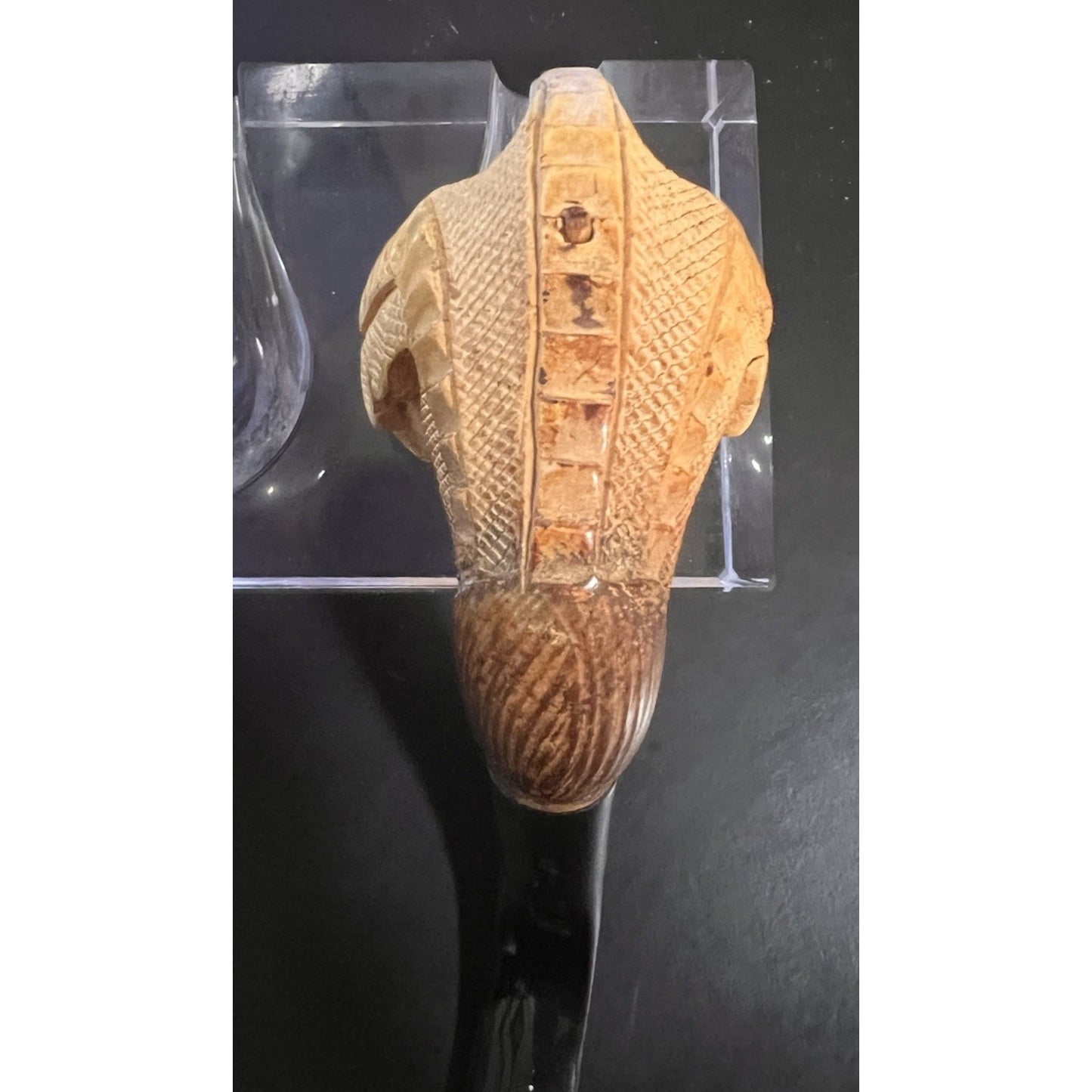 Vintage Hand Carved Dragon Claw Meerschaum Bent Billiard Estate Tobacco Pipe
