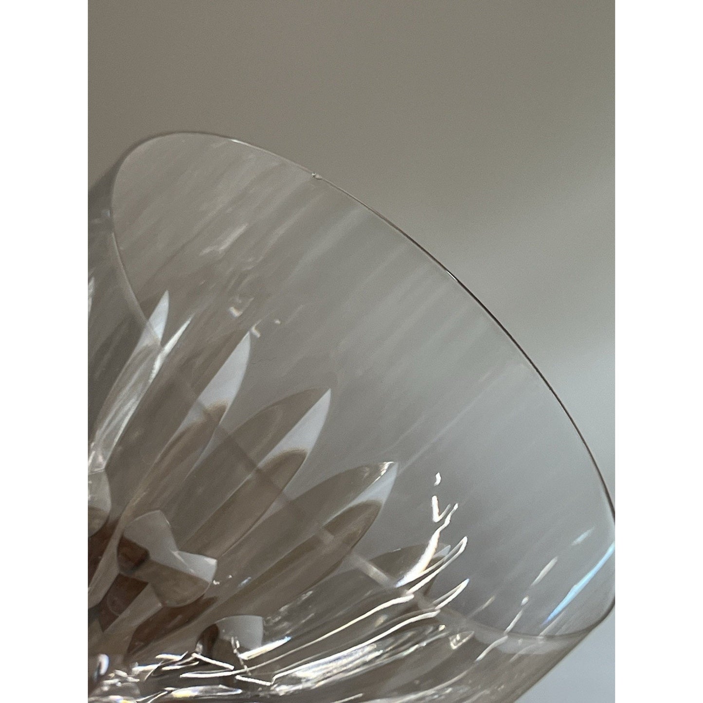6 x Baccarat Auteuil Claret Wine Glasses Crystal France Vintage Barware