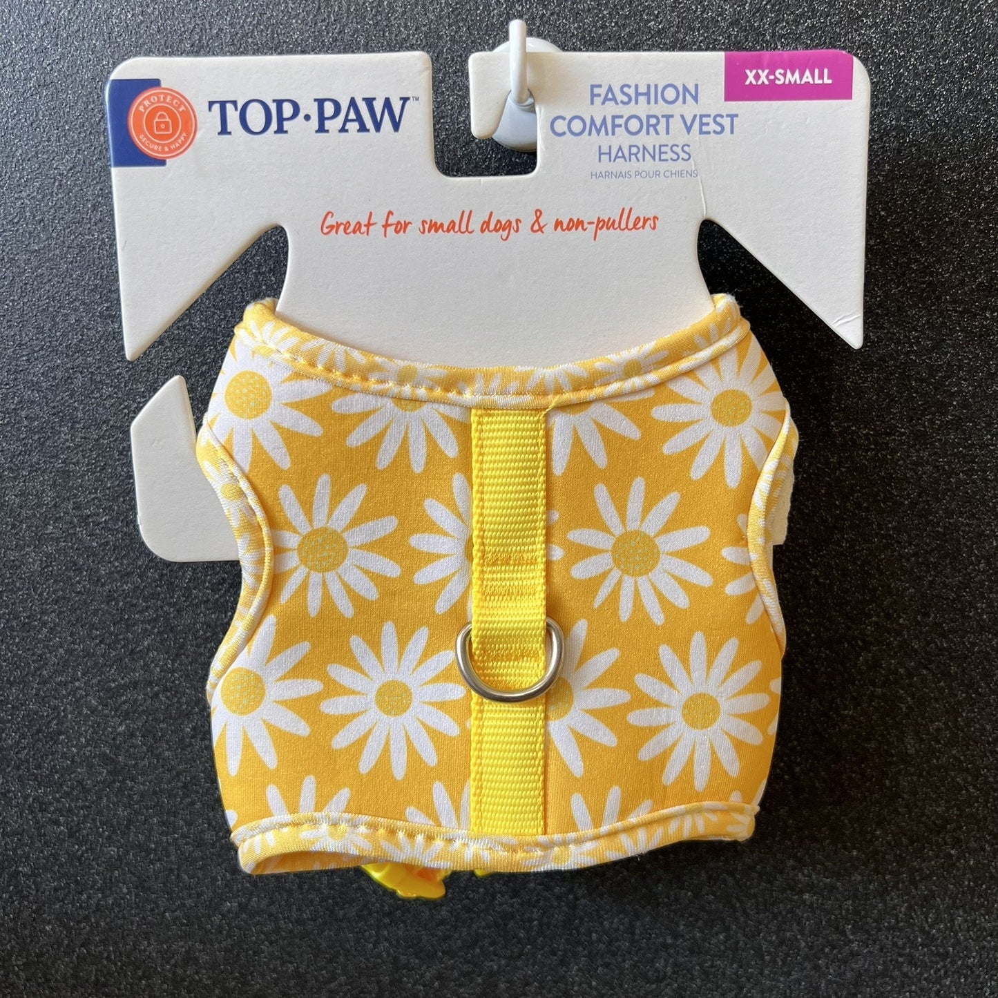 NWT Top Paw XXS Yellow Floral Daisy Comfort Dog Puppy Vest Harness Spring Color