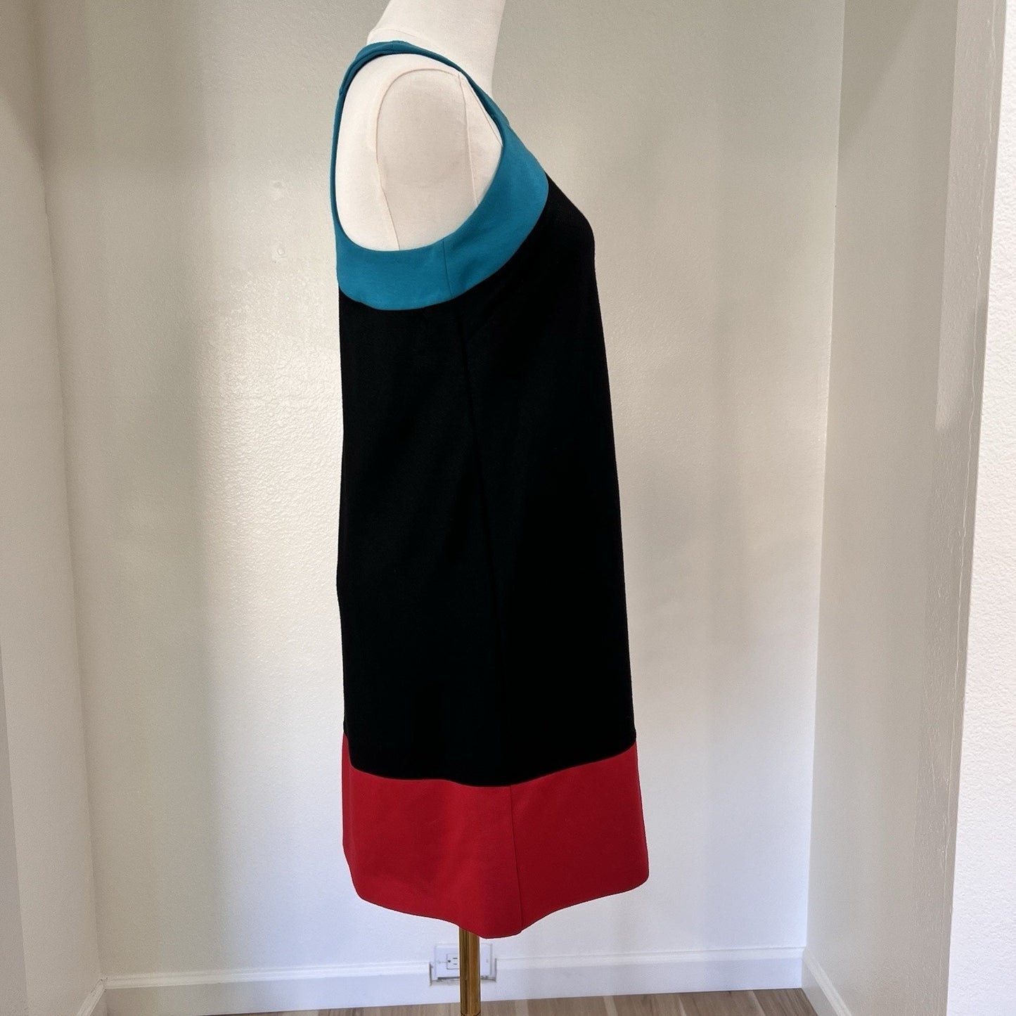 Y2K Miss Sixty XS Mini Dress Colorblock Mod Retro 60s Euro Designer Twiggy