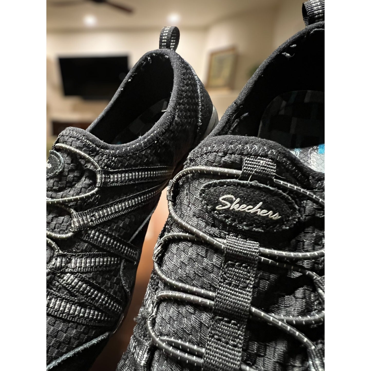 Skechers Women Sz 8 Flex Appeal 3.0 Moving Fast Memory Foam Slip-On Mesh No Lace