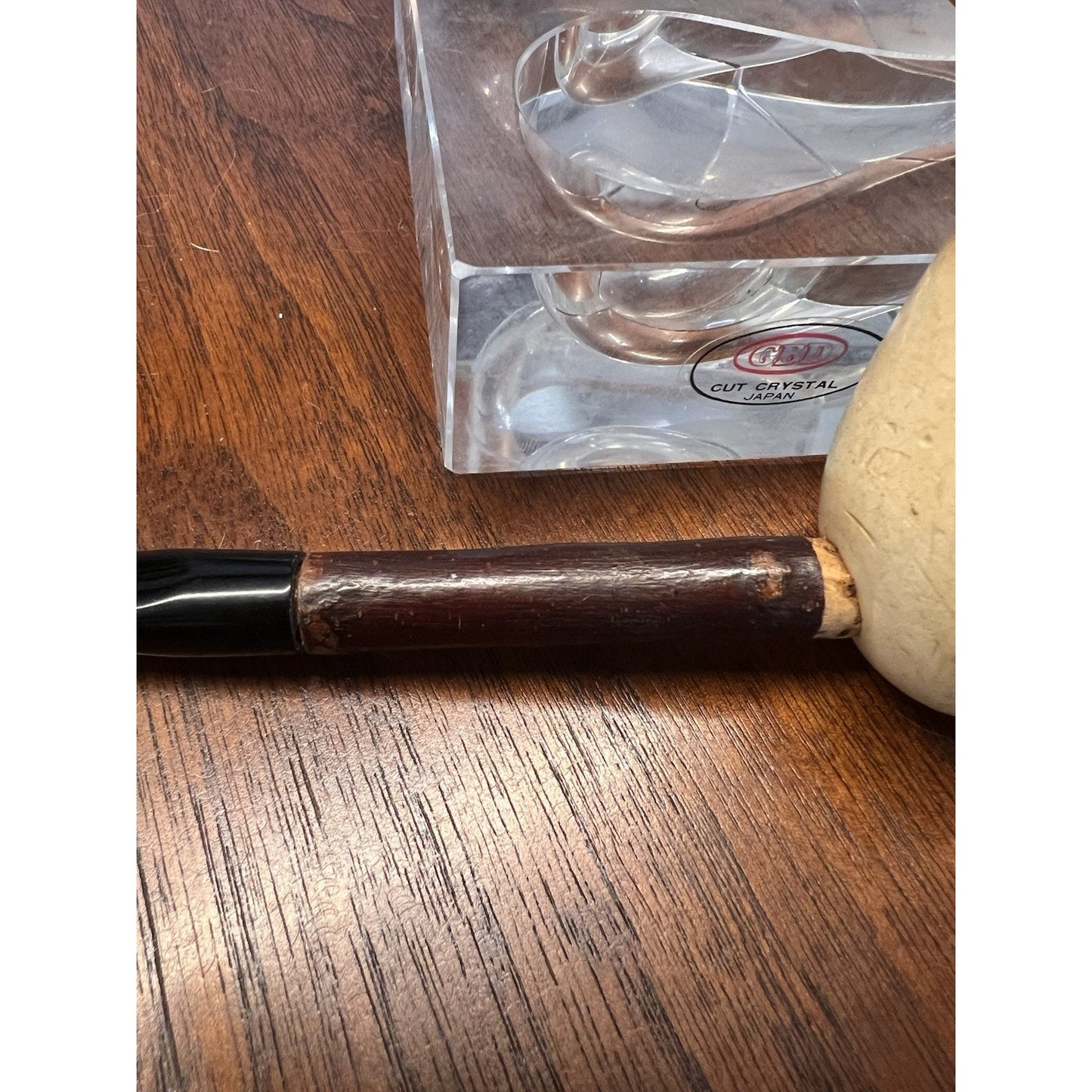 Vintage Straight Billiard Estate Pipe with a Custom Made Stem
