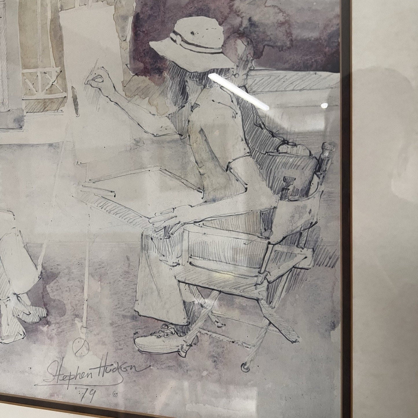 Vtg 1979 Watercolor Original By Stephen Hudson “Jackson Square New Orleans”