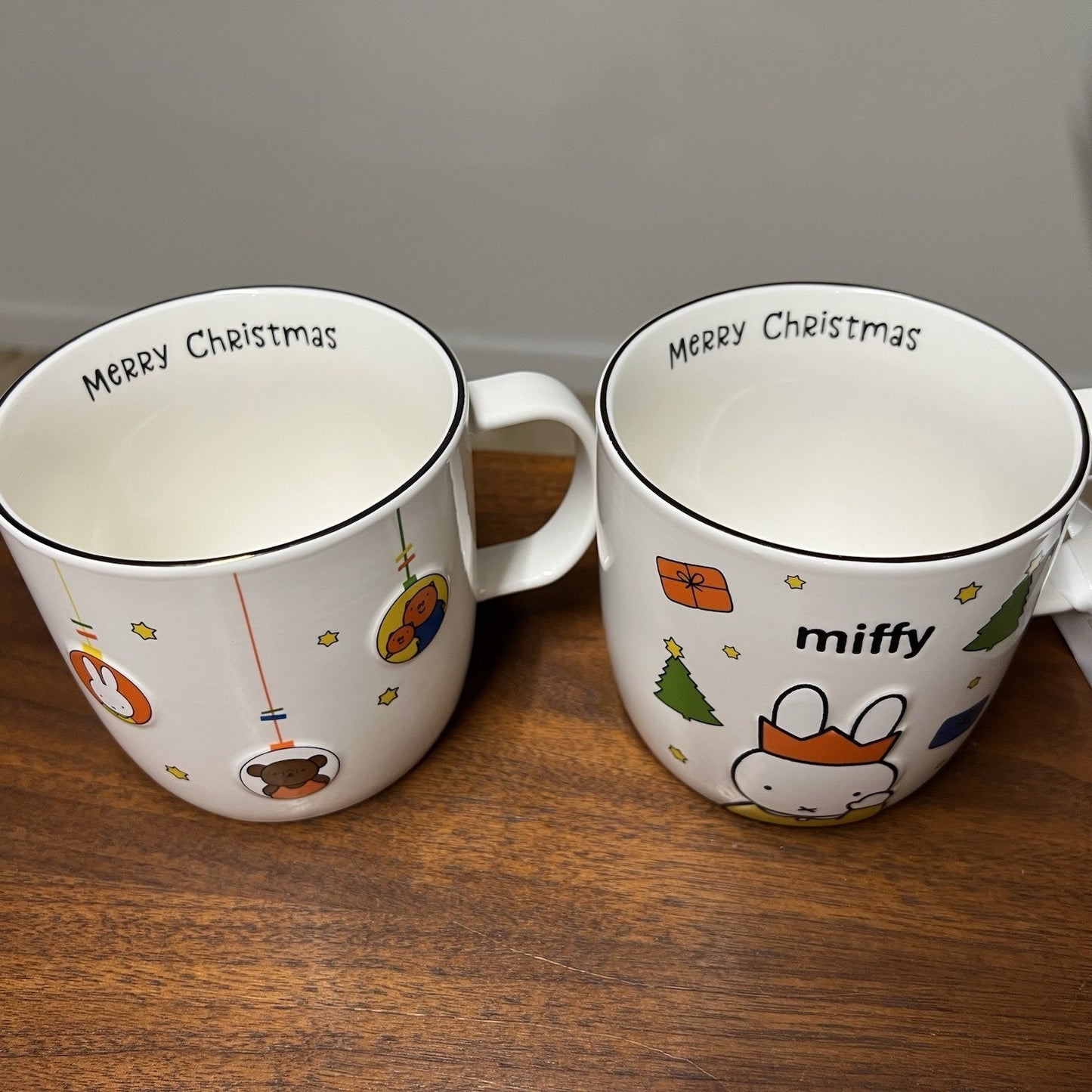 NEW Miffy By Magenta Merry Christmas Coffee Mug Set Holiday Ornaments