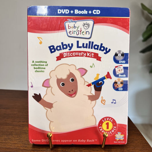 Disney Baby Einstein Lullaby Discovery Kit DVD + BOOK + CD Level 1 SEALED Rare