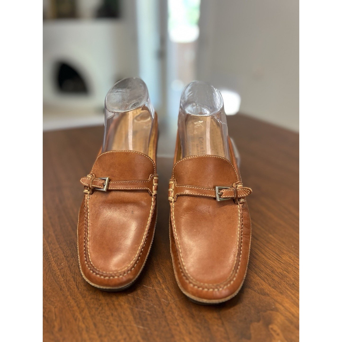 Cole Haan Country D10762 Brown Leather Moc Toe Slide Mules Men’s Size 8.5