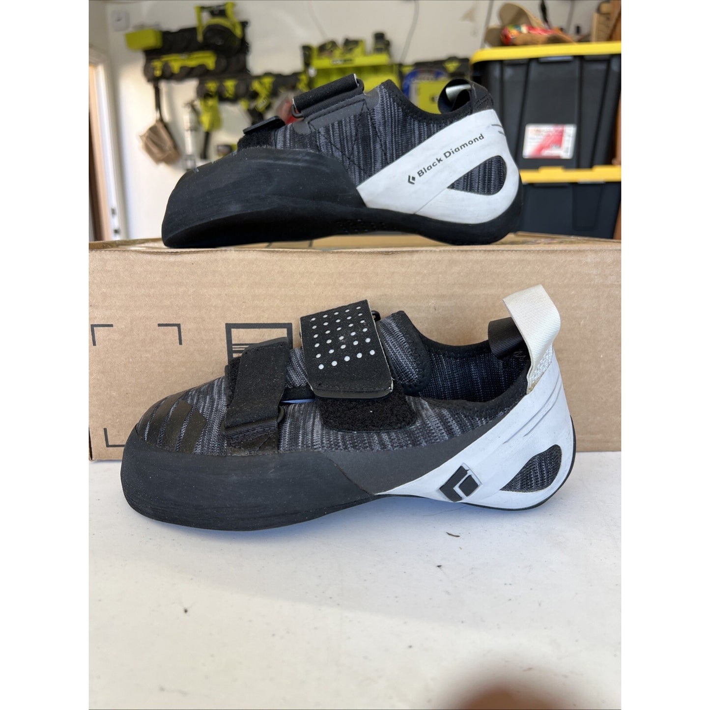 Black Diamond Zone Men 8.5 Women 9.5 High Volume Unisex Climbing Shoe Aluminum