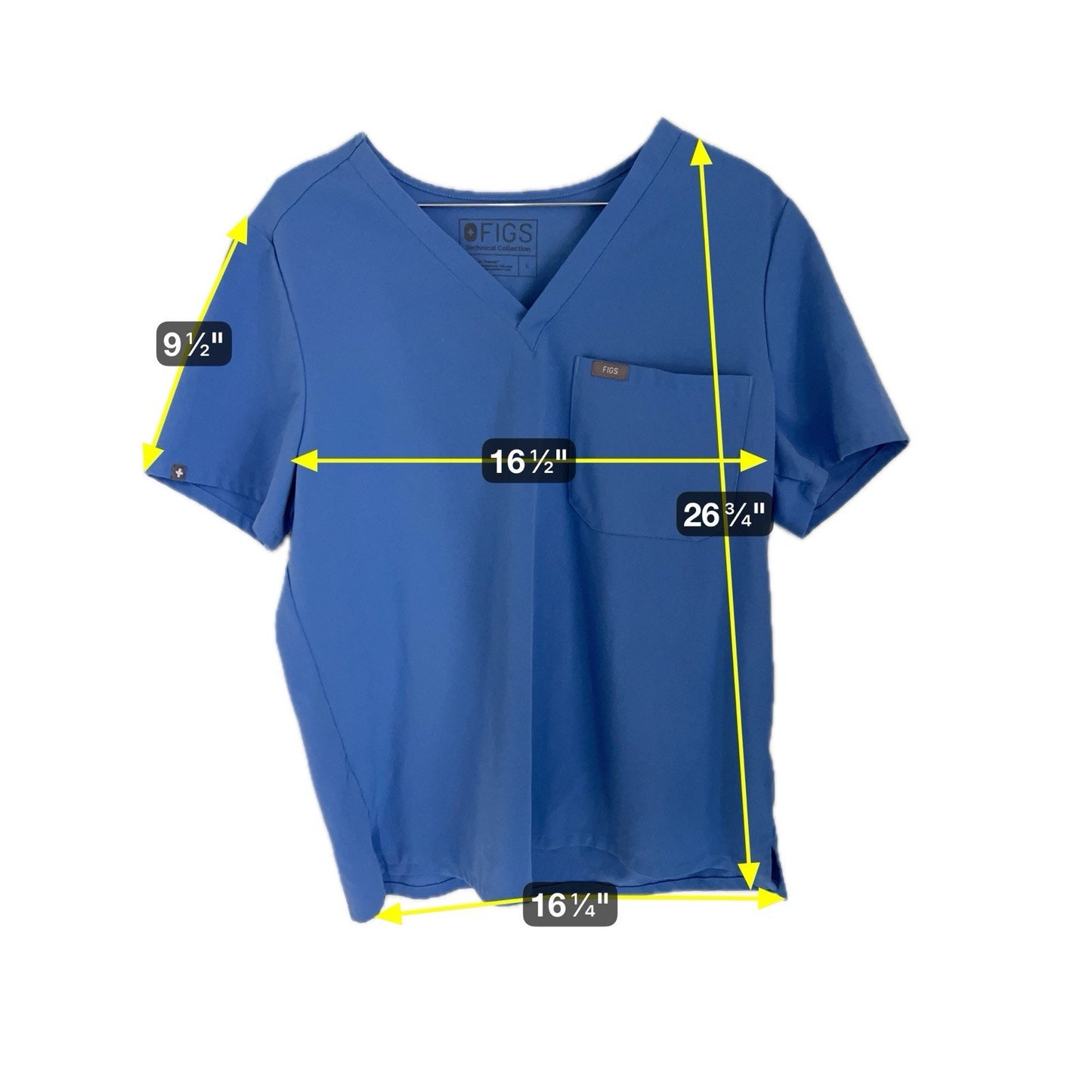 FIGS Catarina One Pocket Women’s Scrub Top PO#1356 Size Large Style# FW1000