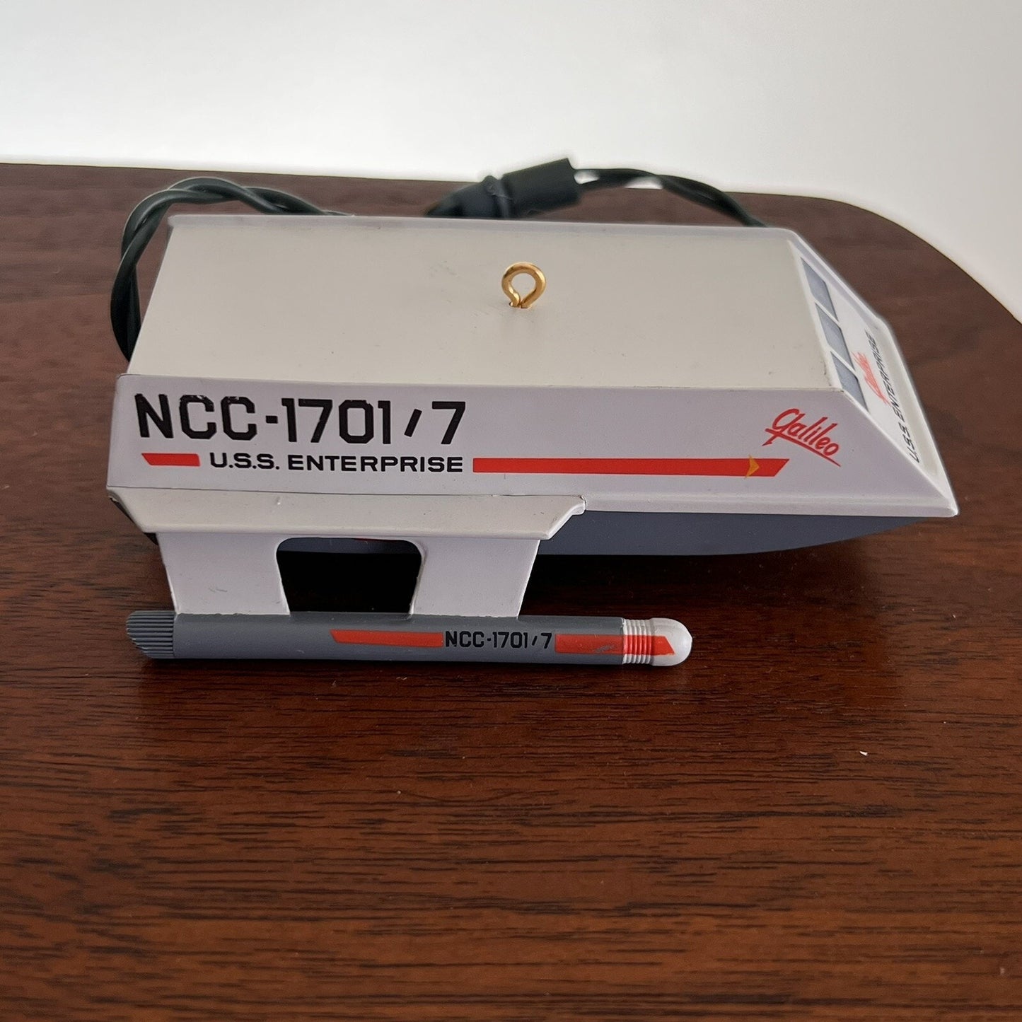 1992 Star Trek Shuttlecraft Galileo Starship Enterprise w/ Box Hallmark Ornament