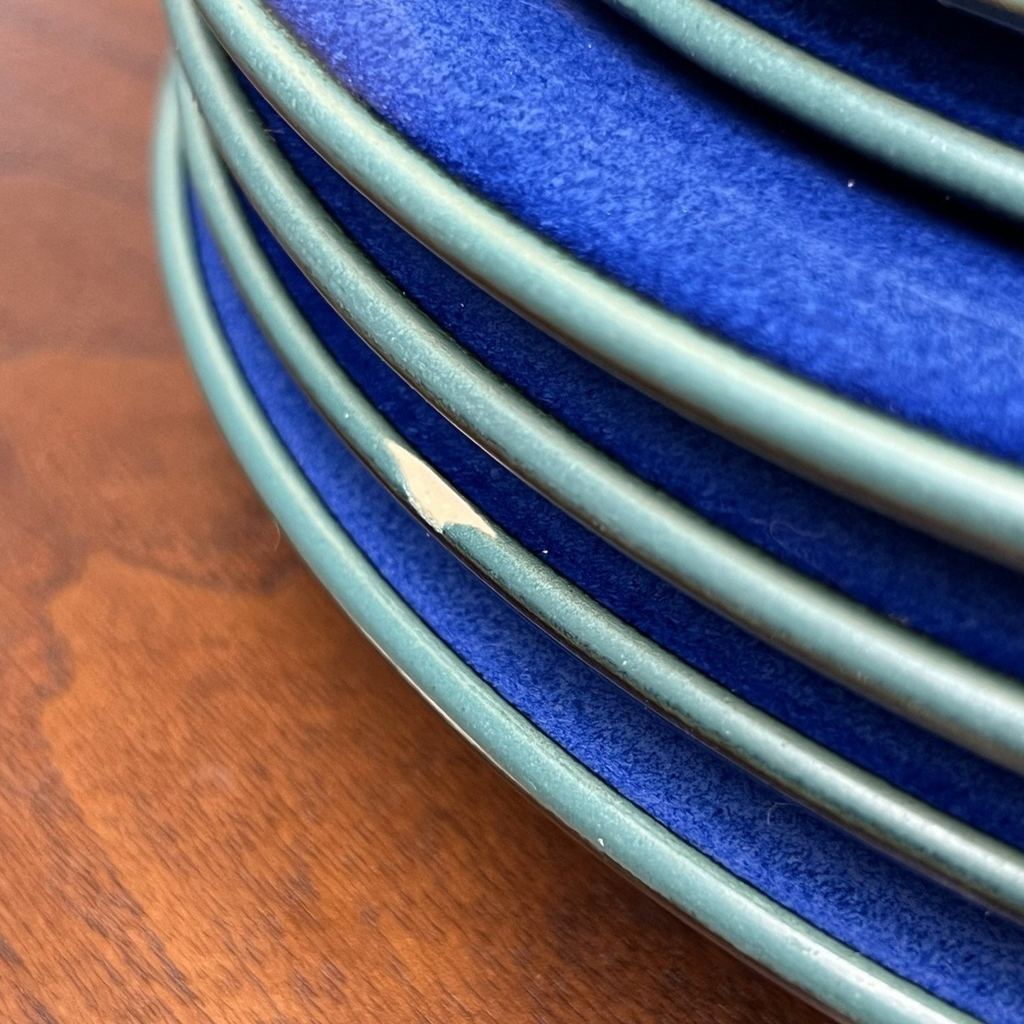 Denby Metz Green Blue 8 Piece Set 4 Dinner Plates 10.5” & 4 Salad Plates 8-7/8”
