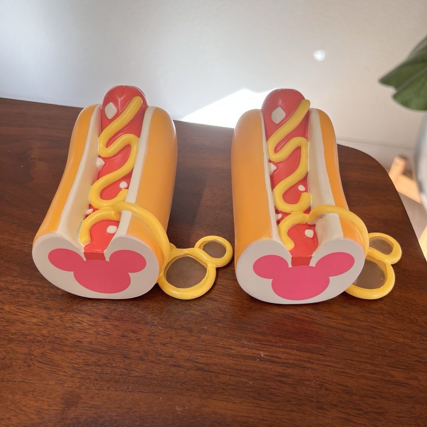NEW 2024 Disney Parks Eats Snacks Hotdog Bookend Set Mickey Mouse Foodie Kitsch