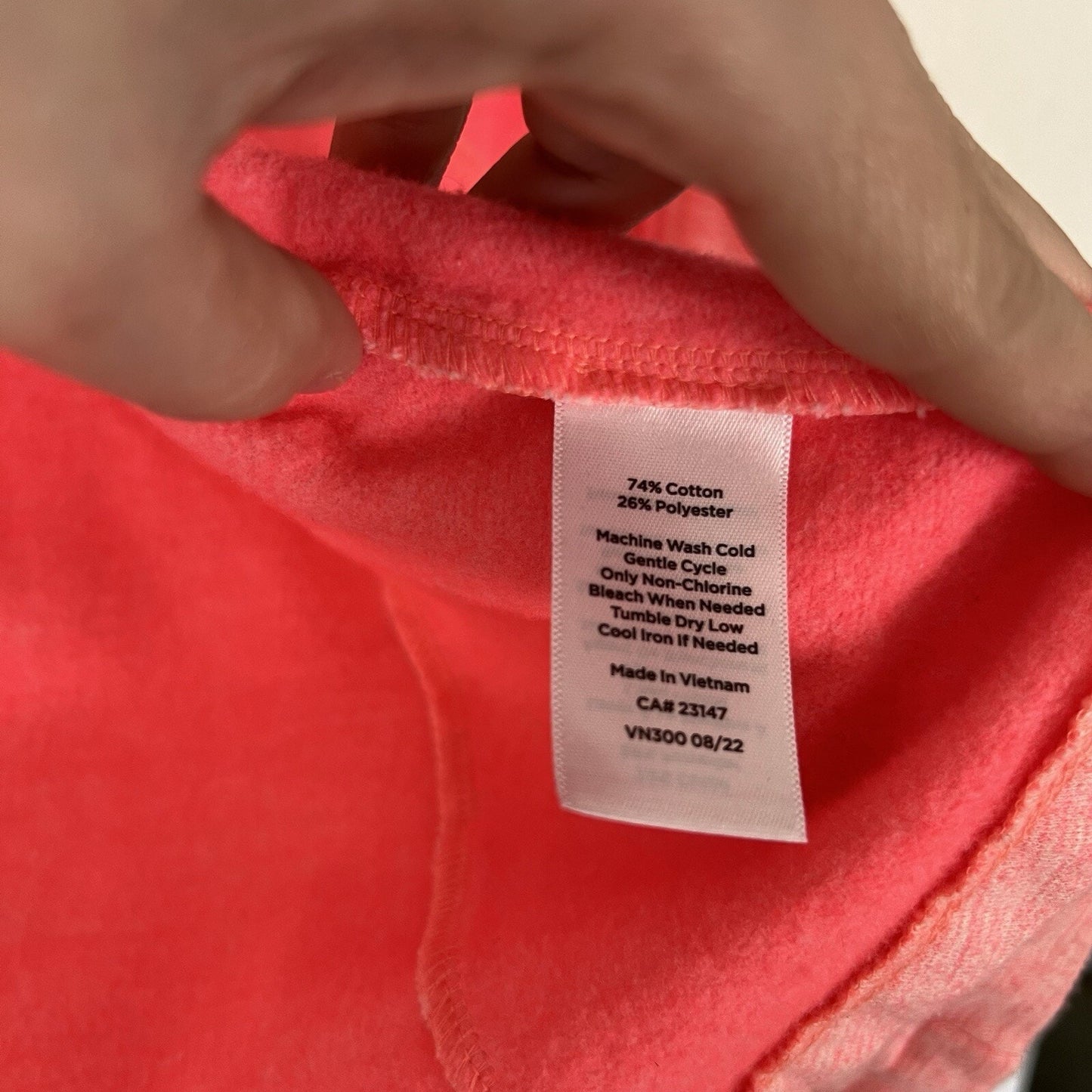 TALBOTS Cozy Fleece Lined Jacket Womens Sz M Petite Coral Pink Full Zip Pockets