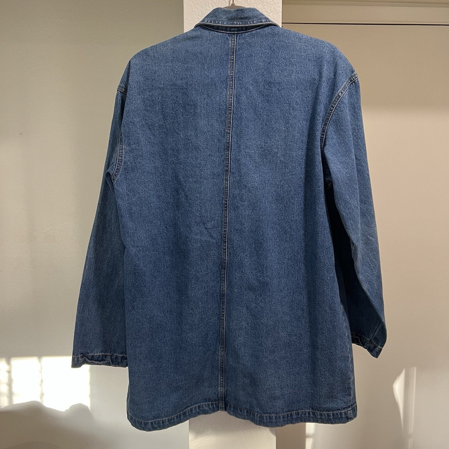 Vintage Casey Coleman Shacket (L) Jean Denim Embroidered Four Seasons Kitsch