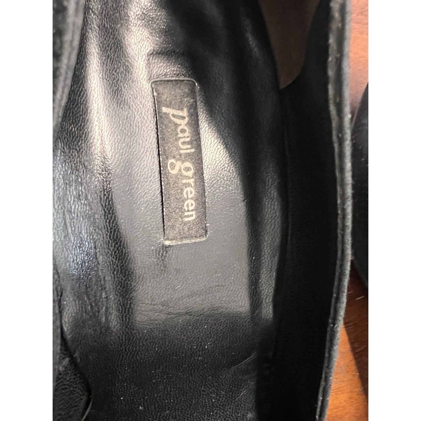 Paul Green Heels Pointed Toe Pump Black Suede Women’s Size Sz 6.5